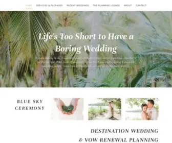 Blueskyceremony.com(Wedding Planning & Packages in St) Screenshot