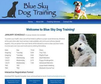 Blueskydogtraining.com(Blue Sky Dog Training) Screenshot