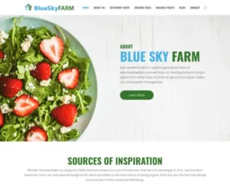 Blueskyefarm.com(Blue Sky Farm) Screenshot