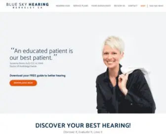 Blueskyhearing.com(Premium Hearing Aids in Berkeley) Screenshot