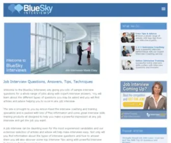 Blueskyinterviews.co.uk(Job Interview Questions and Answers) Screenshot