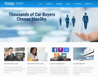 Blueskymarketing.com(Special Finance Leads & Auto Sales Leads) Screenshot