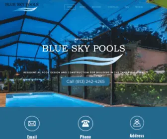 Blueskypools.com(Blue Sky Pools) Screenshot