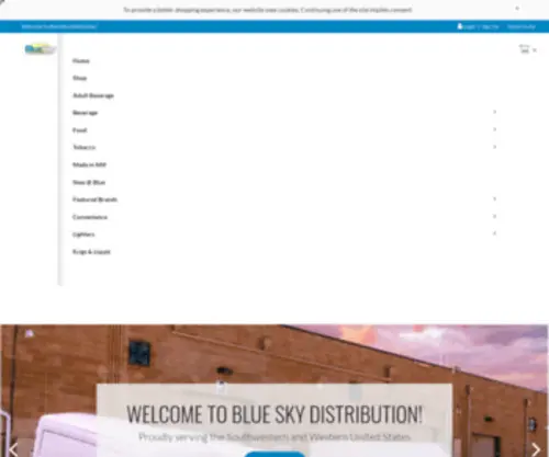 Blueskysales.com(#1 Wholesale Tobacco) Screenshot