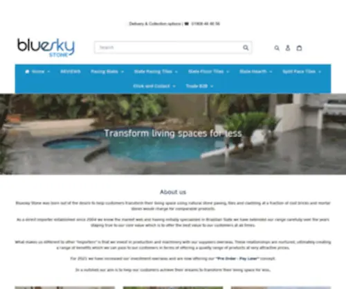 Blueskystone.com(Bluesky Stone) Screenshot