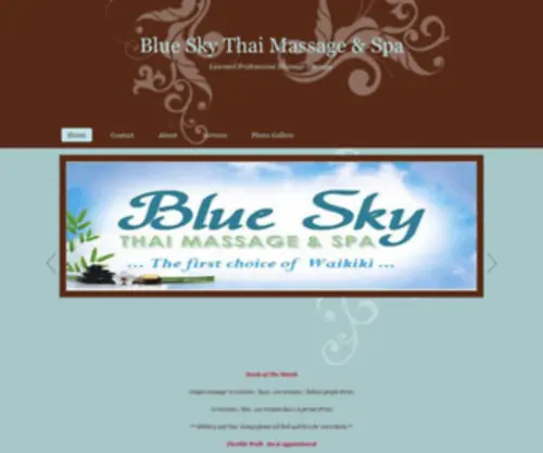 Blueskythaimassage.com(Blueskythaimassage) Screenshot