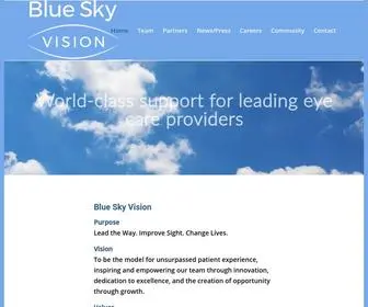 Blueskyvision.com(Blue Sky Vision) Screenshot