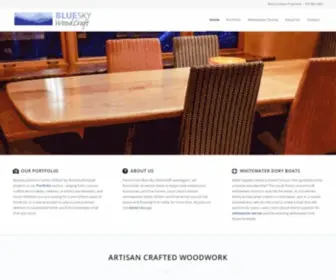 Blueskywoodcraft.com(Blue Sky Woodcraft offers fine woodworking) Screenshot