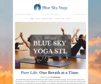 Blueskyyogastl.com(Blue Sky Yoga) Screenshot