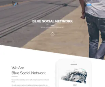 Bluesocialnetwork.com(Social Media Marketing Services) Screenshot