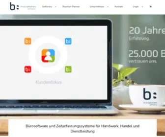 Bluesolution.de(Ihr Bürosoftware und Zeiterfassungsspezialist) Screenshot