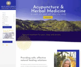 Bluesoulspace.com(Acupuncture in Park City & Salt Lake City UT at Blue Soulspace) Screenshot