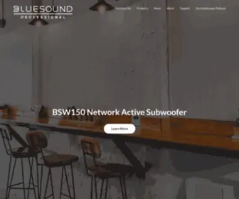 Bluesoundprofessional.com(High-performance networked audio for commercial applications) Screenshot