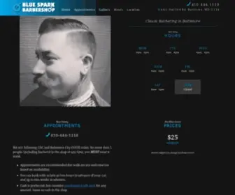 Bluesparkbarbershop.com(Blue Spark Barbershop) Screenshot