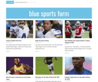 Bluesportsform.com(Blue Sports Form) Screenshot