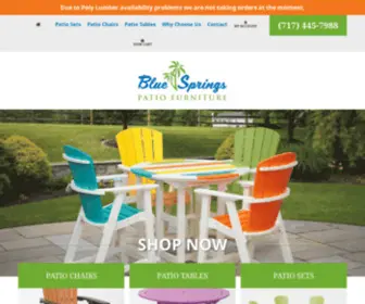 Bluespringspatio.com(Outdoor Polywood Furniture for Sale) Screenshot