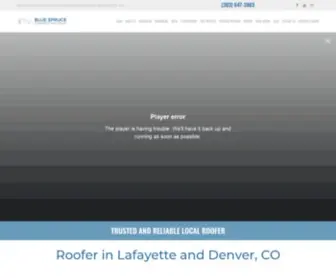 Bluesprucecg.com(Roofer in Lafayette and Denver) Screenshot