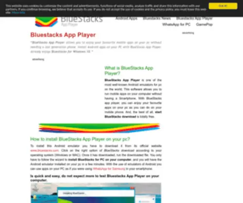 Bluestacksappplayer.net(BlueStacks App Player download for Windows 10) Screenshot