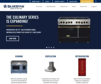 Bluestarcooking.com(Professional Grade Ranges) Screenshot