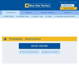 Bluestarferries.com(Αρχική) Screenshot