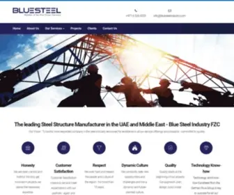 Bluesteelindustry.com(Steel Structure Manufacturing) Screenshot