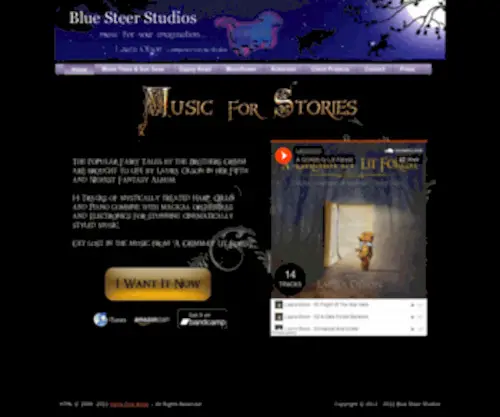 Bluesteerstudios.com(Blue Steer Studios Home/Index Page) Screenshot