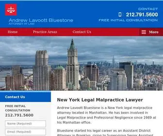 Bluestonelawfirm.com(New York Legal Malpractice Lawyer) Screenshot