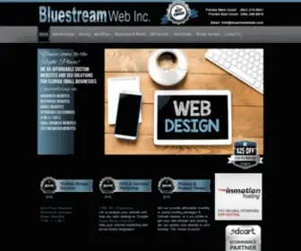 Bluestreamweb.com(Bluestream Web Florida Website Design Englewood) Screenshot