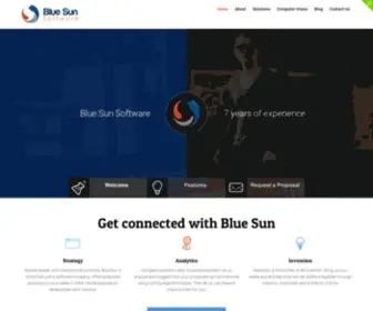 Bluesunsoftware.com.au(Blue Sun Software) Screenshot