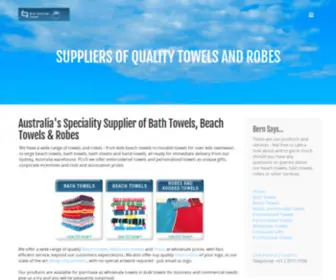 Blueswimmertowels.com.au(Speciality Supplier of Bath Towels) Screenshot