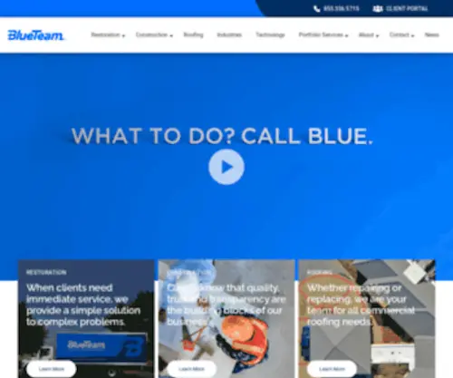 Blueteamrestoration.com(Elevate Your Property with BlueTeam) Screenshot