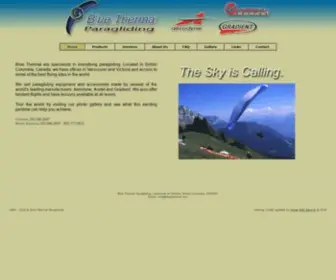 Bluethermal.com(Blue Thermal Paragliding) Screenshot