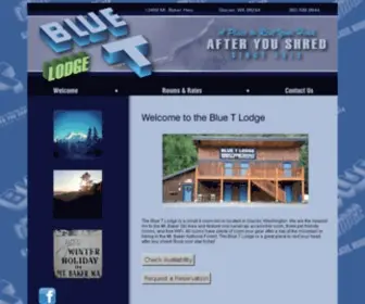 Bluetlodge.com(The Blue T Lodge in Glacier) Screenshot