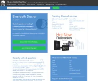 Bluetoothdoctor.com(Bluetooth problem troubleshooter and technical support forum) Screenshot
