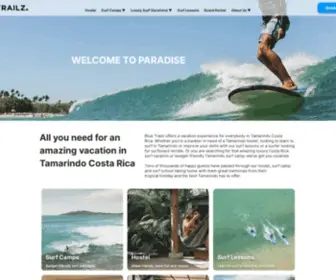 Bluetrailz.com(Hostel & Surf Camp) Screenshot