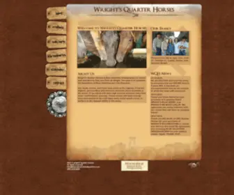 Bluevalentineheadquarters.com(WRIGHT'S QUARTER HORSES) Screenshot