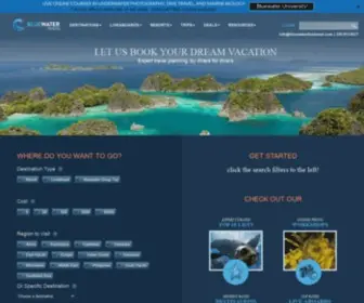 Bluewaterdivetravel.com(Bluewater Dive Travel) Screenshot