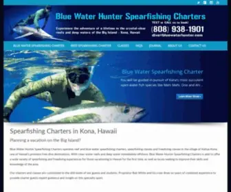 Bluewaterhunter.com(Hawaii Spearfishing Charters) Screenshot