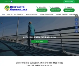 Bluewaterorthopedics.com(Orthopedic Care) Screenshot