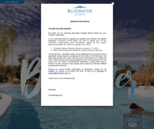 Bluewaterpanglao.com.ph(Bluewater Panglao) Screenshot