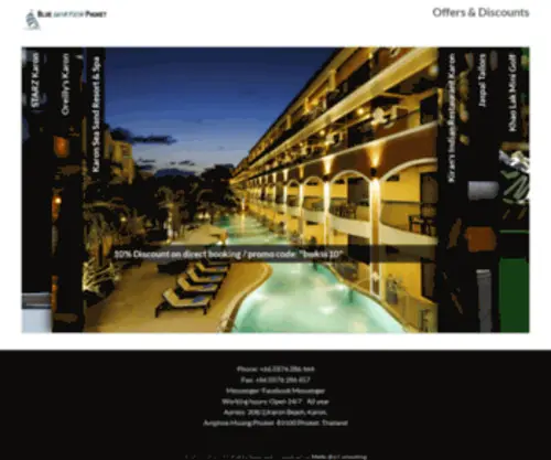 Bluewaterphuket.com(Blue Water Phuket) Screenshot