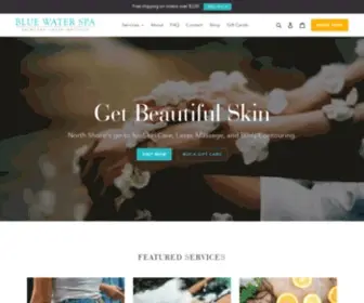 Bluewaterspany.com(At Blue Water Spa you'll experience a spa) Screenshot