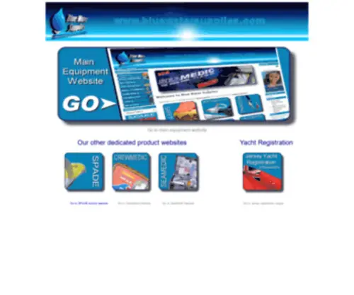 Bluewatersupplies.com(Home page for Blue Wtare Supplies) Screenshot