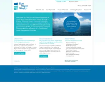 Bluewaterwealth.com(SRI investing and financial planning) Screenshot