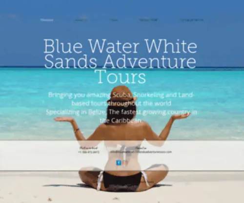 Bluewaterwhitesandsadventuretours.com(Trave agent) Screenshot