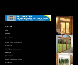 Bluewaterwindows.ca(Bluewaterwindows) Screenshot