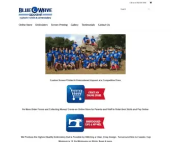 Bluewaveapparel.com(Blue Wave Apparel) Screenshot