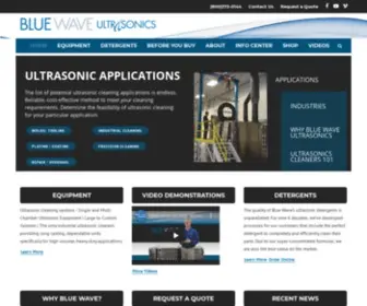 Bluewaveinc.com(Ultrasonic Cleaners for Industrial Systems) Screenshot