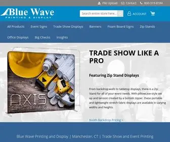 Bluewaveprinting.com(Event display printers) Screenshot