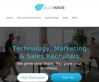 Bluewaverp.com(Technology, Marketing, & Sales Recruiting & Staffing) Screenshot
